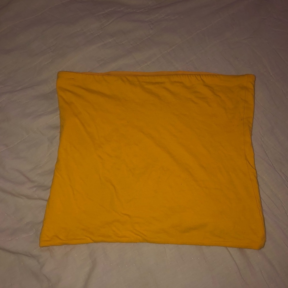 Mustard yellow skirt / tube top - Picture 1 of 2